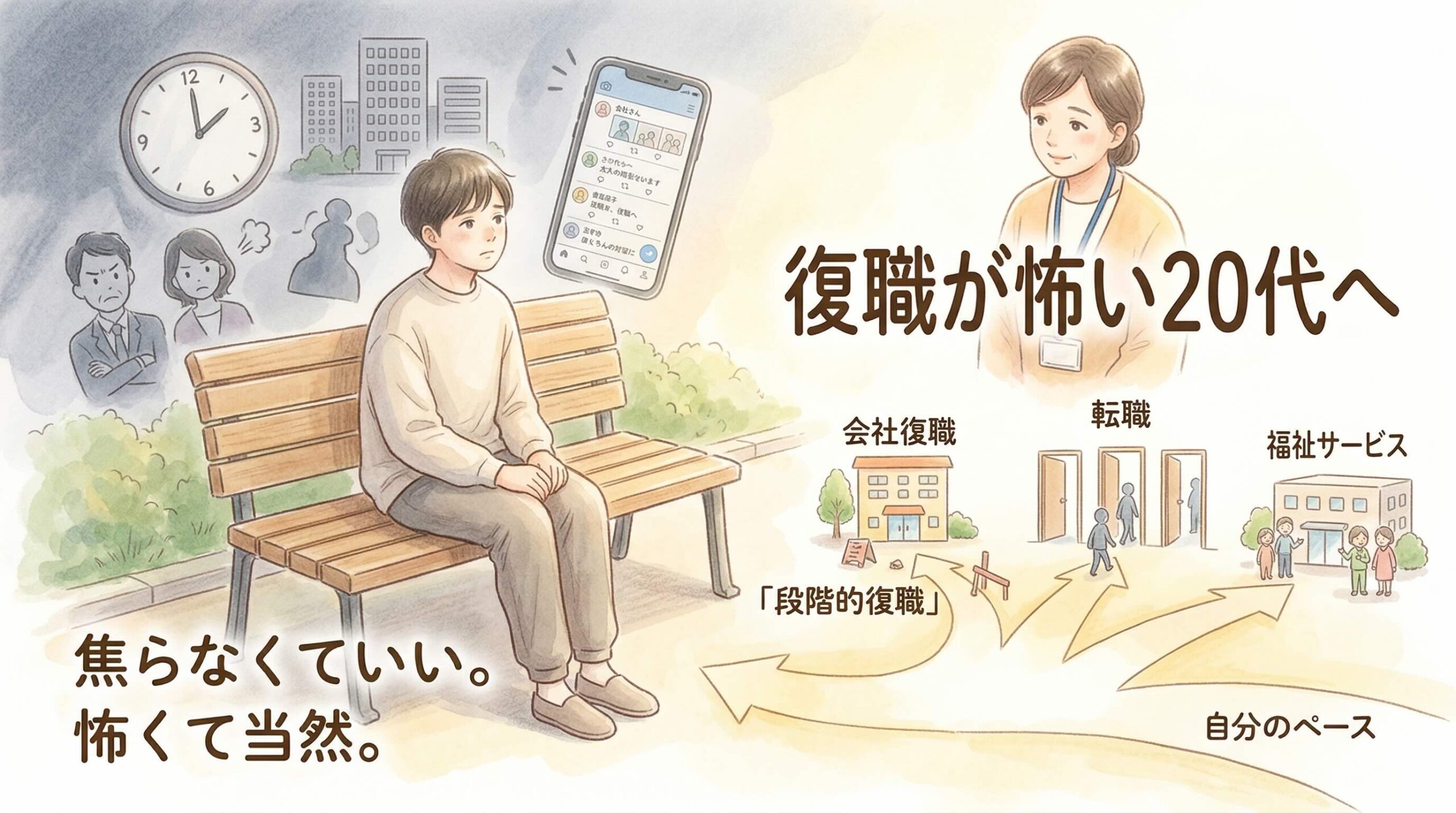 復職が怖い20代へ